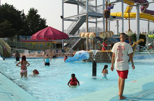 family area in waterpark