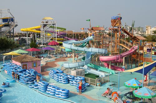 Aerial View of Jolly Roger Waterpark